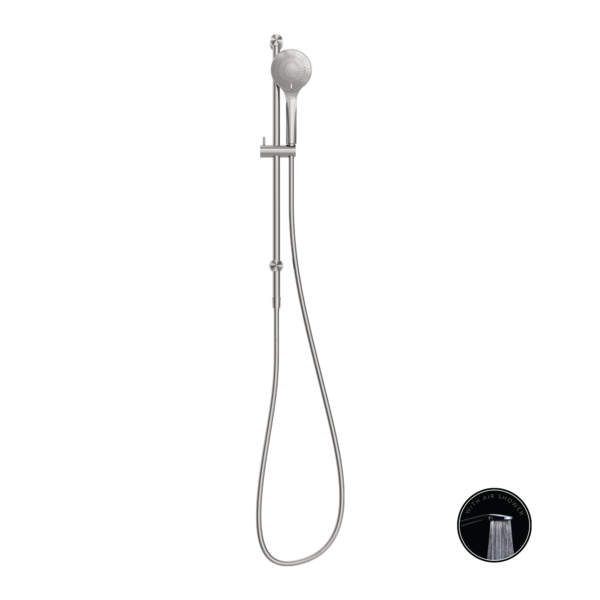 Nero Opal Rail Shower with Air Shower - Brushed Nickel / NR251905aBN