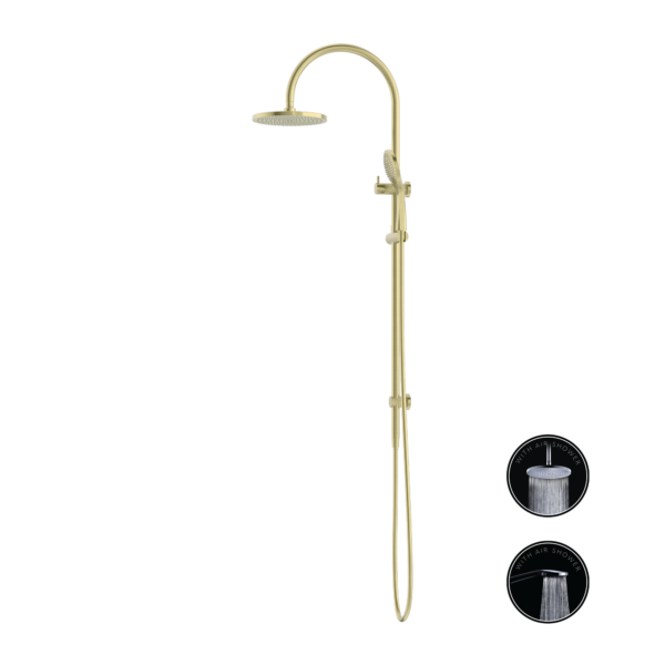 Nero Opal Air Combination Twin Shower Set Brushed Gold, NR251905bBG