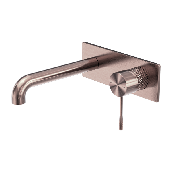 Nero Opal Wall Basin/Bath Mixer - Brushed Bronze PVD NR251907aBZ