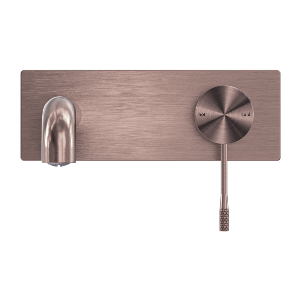 Nero Opal Wall Basin/Bath Mixer - Brushed Bronze PVD NR251907aBZ