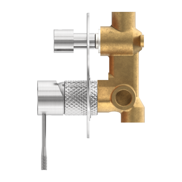 Nero Opal Shower Mixer with Diverter - Brushed Nickel PVD NR251909aBN