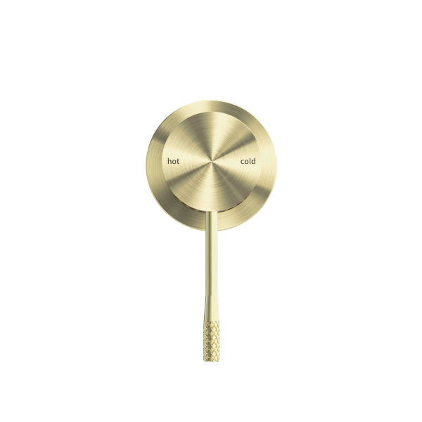 Nero Opal Shower Mixer with 60mm Plate - Brushed Gold PVD NR251909hBG