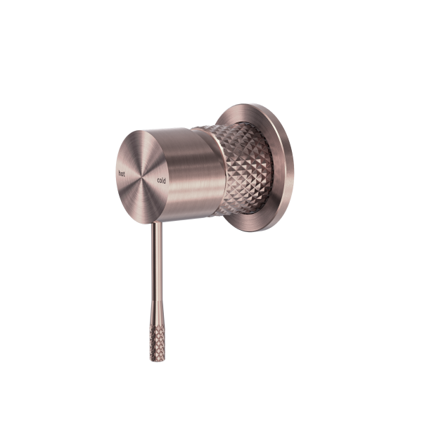 Nero Opal Shower Mixer with 60mm Plate - Brushed Bronze PVD NR251909hBZ