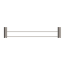 Nero Opal Double Towel Rail 600mm - Brushed Nickel / NR2524dBN
