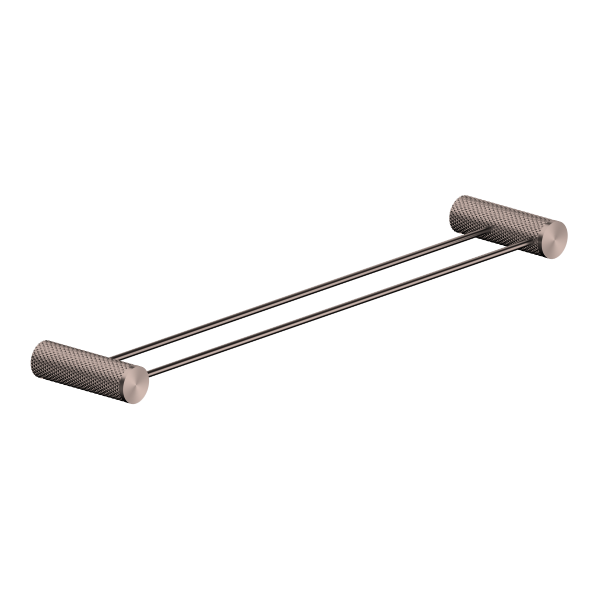 Nero Opal Double Towel Rail 600mm - Brushed Bronze / NR2524dBZ