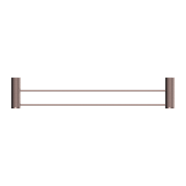 Nero Opal Double Towel Rail 600mm - Brushed Bronze / NR2524dBZ