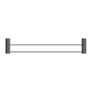 Nero Opal Double Towel Rail 600mm - Graphite / NR2524dGR