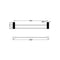 Nero Opal Double Towel Rail 600mm - Brushed Gold / NR2524dBG