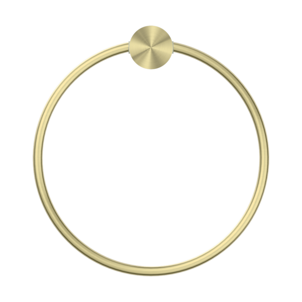 Nero Opal Towel Ring - Brushed Gold / NR2580aBG