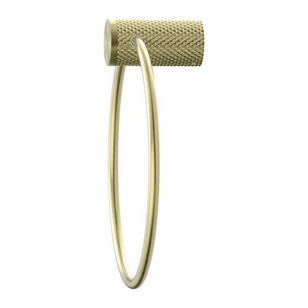 Nero Opal Towel Ring - Brushed Gold / NR2580aBG