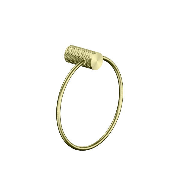 Nero Opal Towel Ring - Brushed Gold / NR2580aBG
