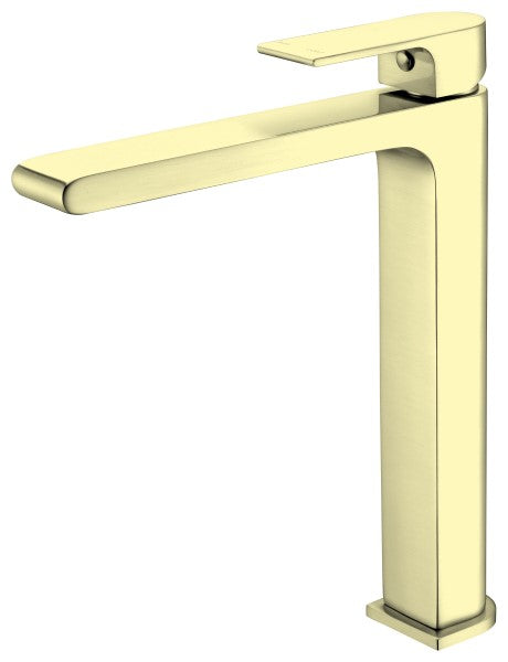 Nero Bianca Tall Basin Mixer - Brushed Gold / NR321501aBG