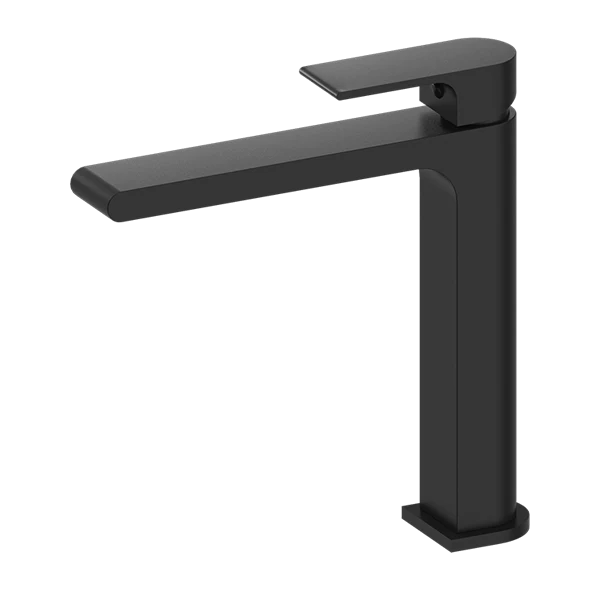 Nero Bianca Mid-Tall Basin Mixer - Matte Black / NR321501dMB