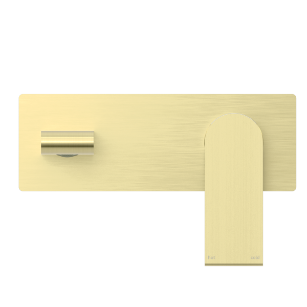 Nero Bianca Wall Mixer 200mm Spout - Brushed Gold / NR321510ABG