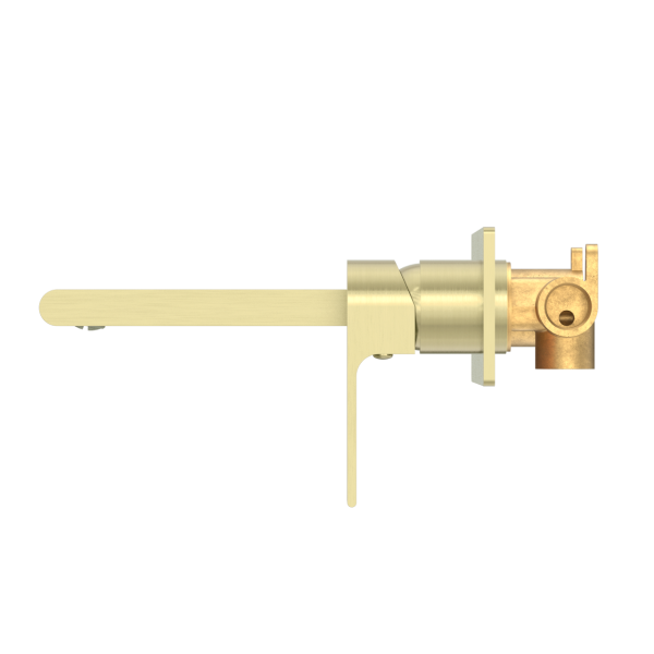 Nero Bianca Wall Mixer 200mm Spout - Brushed Gold / NR321507aBG