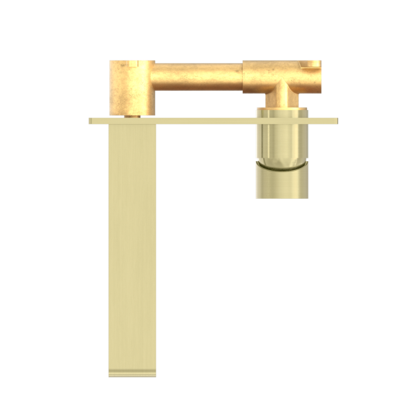 Nero Bianca Wall Mixer 200mm Spout - Brushed Gold / NR321510ABG