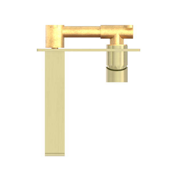 Nero Bianca Wall Mixer 200mm Spout - Brushed Gold / NR321507aBG