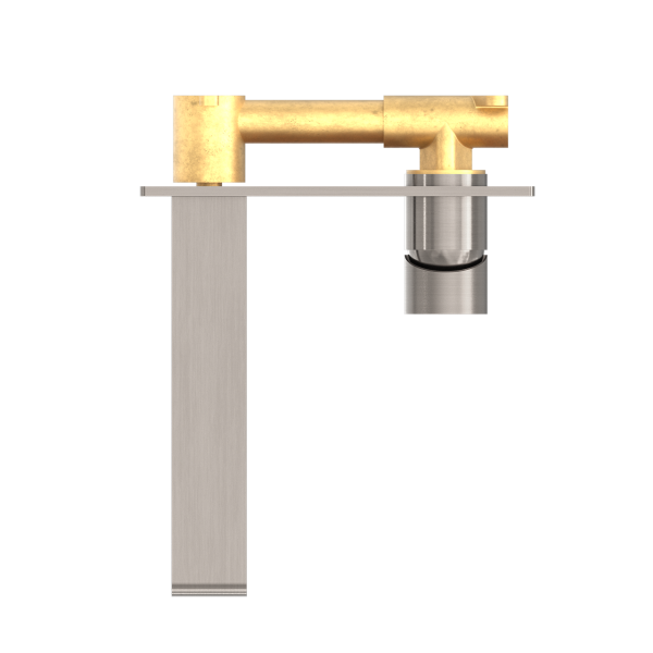 Nero Bianca Wall Mixer 200mm Spout - Brushed Nickel / NR321507aBN