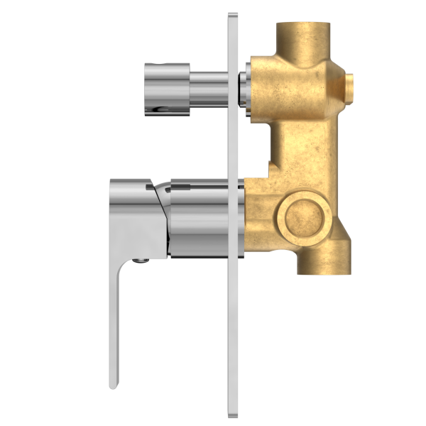 Nero Bianca Shower / Bath Mixer with Diverter - Chrome / NR321509aCH