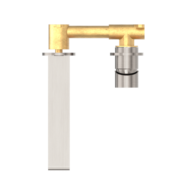 Nero Bianca Wall Mixer 200mm Spout Separate Backplates - Brushed Nickel / NR321509eBN