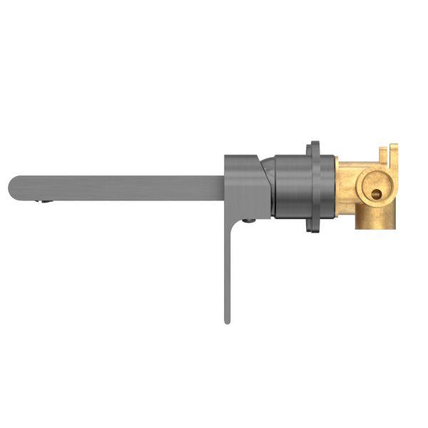 Nero Bianca Wall Mixer 200mm Spout Separate Backplates - Gunmetal Grey / NR321509eGM