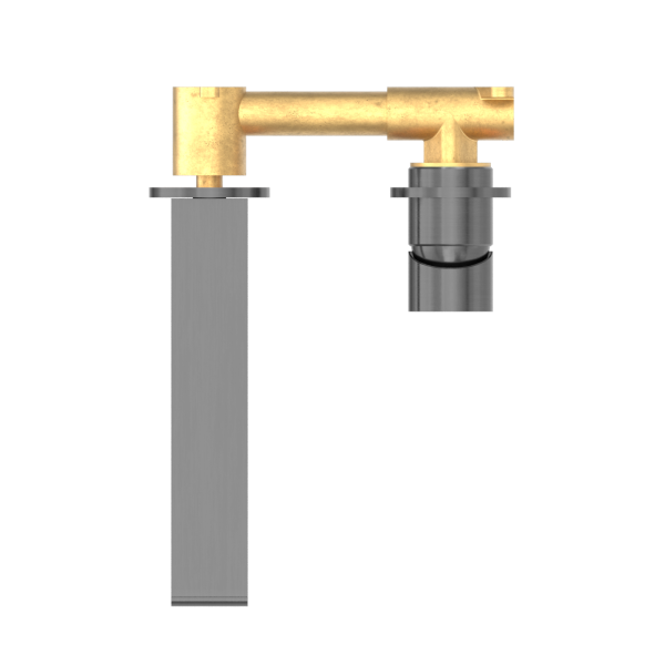 Nero Bianca Wall Mixer 200mm Spout Separate Backplates - Gunmetal Grey / NR321509eGM