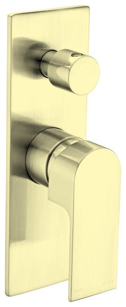 Nero Bianca Shower / Bath Mixer with Diverter - Brushed Gold / NR321509aBG