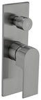 Nero Bianca Shower / Bath Mixer with Diverter - Gunmetal Grey / NR321509aGM