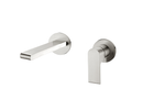 Nero Bianca Wall Mixer 200mm Spout Separate Backplates - Brushed Nickel / NR321509eBN