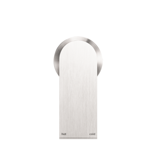 Nero Bianca Shower / Bath Mixer with 60mm Plate - Brushed Nickel / NR321511hBN