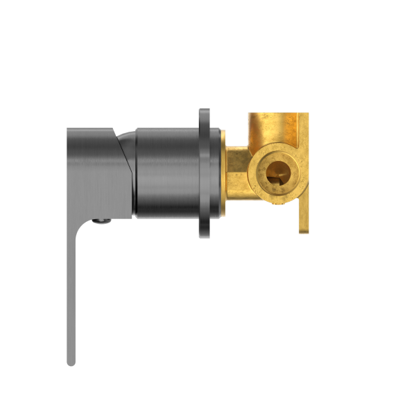 Nero Bianca Shower / Bath Mixer with 60mm Plate - Gunmetal / NR321511hGM