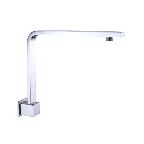 Nero Square Swivel Shower Arm, Chrome