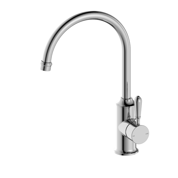 Nero York Gooseneck Kitchen Mixer - Chrome (Handle Options)