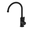 Nero York Gooseneck Kitchen Mixer - Matte Black (Handle Options)