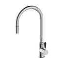 Nero York Pull Out Kitchen Mixer with Veggie Spray - Chrome (Handle Options)