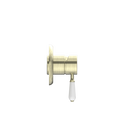 Nero York Shower Mixer - Aged Brass (Handle Options)