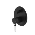 Nero York Shower Mixer with Divertor - Matte Black (Handle Options)