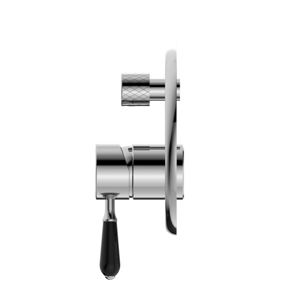 Nero York Shower Mixer with Divertor - Chrome (Handle Options)
