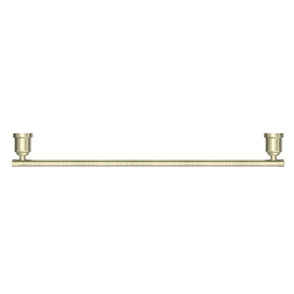 Nero York Single Towel Rail 600mm - Aged Brass / NR6924AB