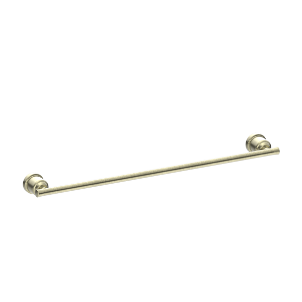 Nero York Single Towel Rail 600mm - Aged Brass / NR6924AB