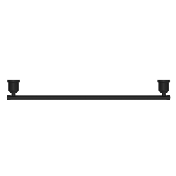Nero York Single Towel Rail 600mm - Matte Black / NR6924MB