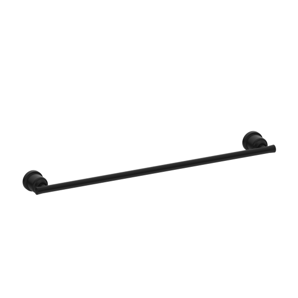 Nero York Single Towel Rail 600mm - Matte Black / NR6924MB