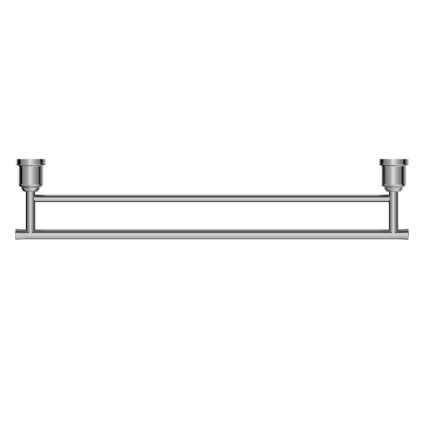 Nero York Double Towel Rail 600mm - Chrome / NR6924DCH