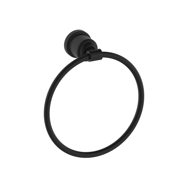 Nero York Towel Ring - Matte Black / NR6980MB
