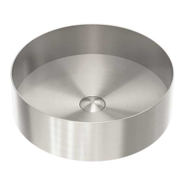 Nero Opal Stainless Steel Basin Round Brushed Nickel NRB401rBN