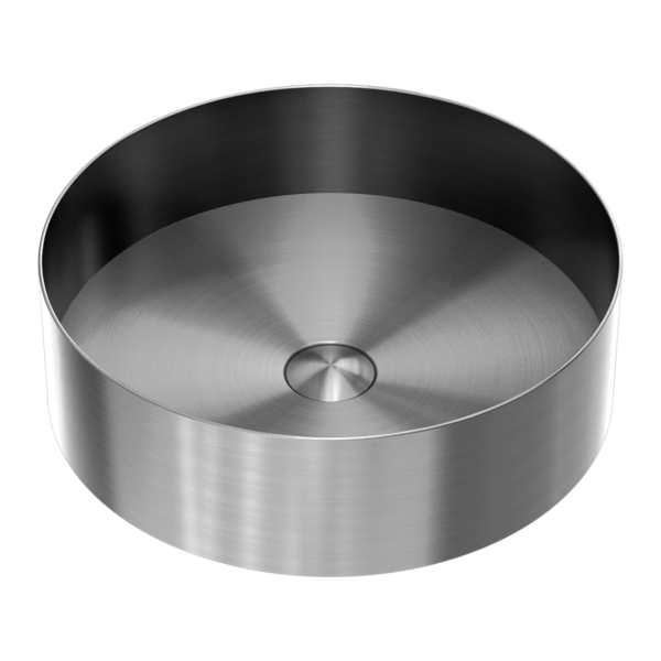 Nero Opal Stainless Steel Basin Round Graphite NRB401rGR
