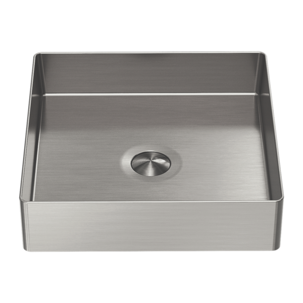 Nero Opal Stainless Steel Basin Square Brushed Nickel NRB401sBN