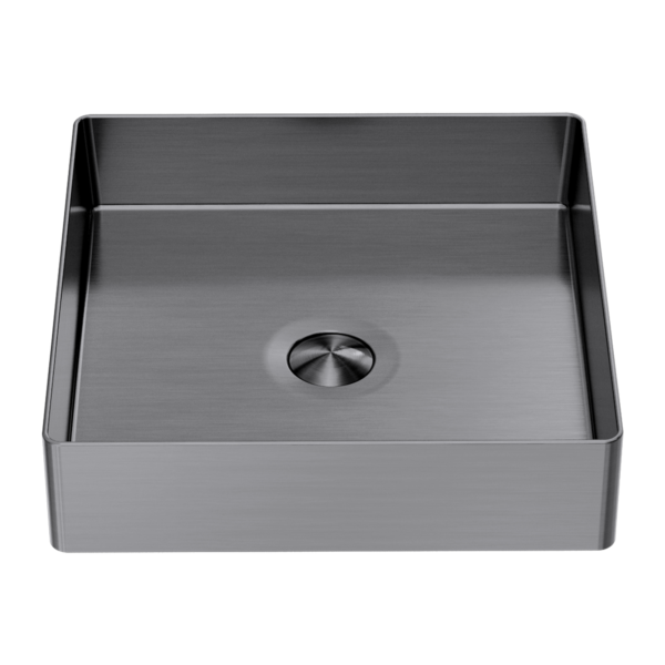 Nero Opal Stainless Steel Basin Square Graphite NRB401sGR