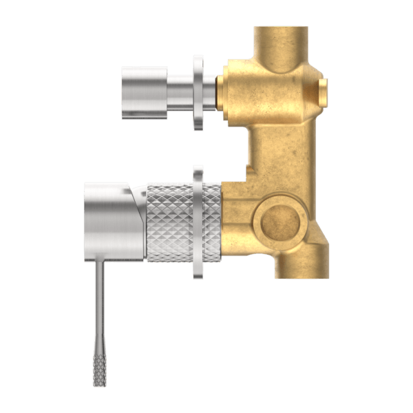 Nero Opal Shower Mixer with Diverter, Separate Plate - Brushed Nickel PVD NR251909eBN