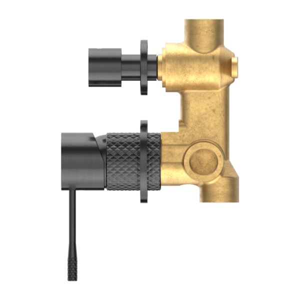 Nero Opal Shower Mixer with Diverter, Separate Plate - Graphite PVD NR251909eGR